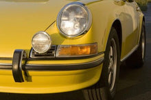 Load image into Gallery viewer, Premium LWB Porsche 911 with TTG Fog Light Kit (1969-1973) installed, featuring grille set and mounting brackets.
