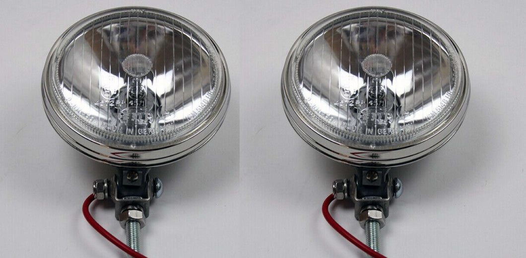 Through-the-Grille driving light assemblies for 1969-1973 LWB Porsche 911.