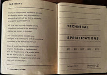 Load image into Gallery viewer, Porsche Technical Specifications Booklet 1967 featuring 912, 911, 911T, 911L, 911S in mint condition.
