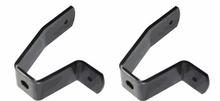 Load image into Gallery viewer, Hella 118 5-Rivet fog/driving light kit brackets for Euro TTG, shown in black metal.