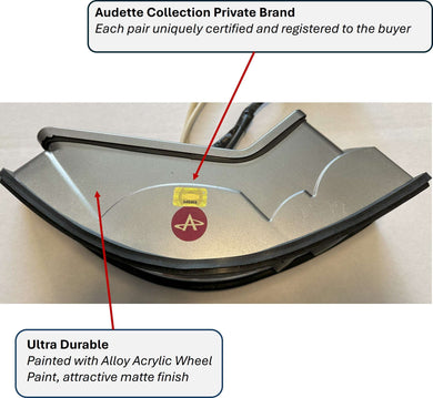 Premium Porsche F/G-Series taillight with durable aluminum housing and matte finish, part of the Audette Collection.