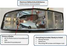 Load image into Gallery viewer, Premium taillight for Porsche F/G-Series, showcasing maximum reflectivity with chrome plating and choice of bulbs.