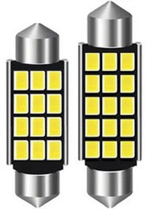 Hella Interior Dome Light with black bezel for 911 1976-98, featuring incandescent or LED bulb.