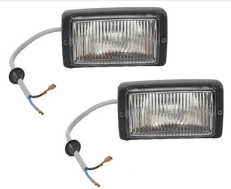 Premium G-Series fog light kit with wiring harness and black housings.