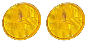 BOSCH H4 LHD Headlight Lens - Amber pair.