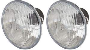 Hella Vision Sealed Beam H4 Conversion Kit, pair of headlights for upgrading car lighting.