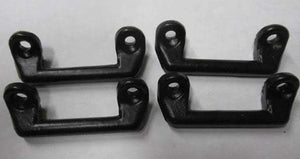 Porsche 911 spare tire hold-down leather straps mounting brackets.