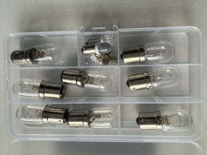 AC High Performance Incandescent Signal Bulb Kit with corrosion-resistant bases and 45% brightness increase.