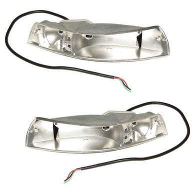 AC Porsche LWB Turn Signal Assemblies (1969-1973) with wiring harnesses, high quality craftsmanship.