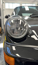 Load image into Gallery viewer, Close-up of AC Excellence Series LED headlights installed on an air-cooled Porsche.