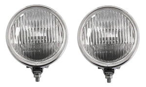LWB Porsche 911's TTG fog lights with clear lenses, 1965-1973 model upgrade.