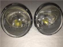Load image into Gallery viewer, 190mm Cibié Bi-Iode Headlights restoration service showcasing restored headlights for Porsche.