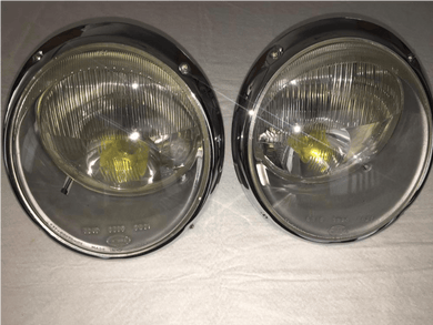 190mm Cibié Bi-Iode Headlights restoration service showcasing restored headlights for Porsche.