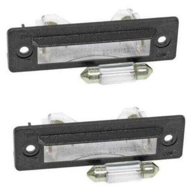 Porsche 964 License Plate Lights - Pair - Audette Collection ~ Porsche Lighting Restoration & BEST-IN-CLASS Porsche Parts