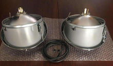 Load image into Gallery viewer, Restored 911 SWB Hella sealed beam headlights with wires on bubble wrap.