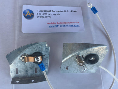 LWB Turn Signal U.S. to Euro Conversion Kit - Audette Collection ~ Porsche Lighting Restoration & BEST-IN-CLASS Porsche Parts