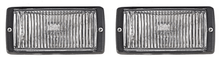 Load image into Gallery viewer, Porsche Bosch 911 fog lights for 1974-1983 models, black with genuine BOSCH lenses.