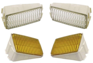 OEM Fog Light Lens for Porsche 911/930 (1984-1989), Amber and Clear Options.