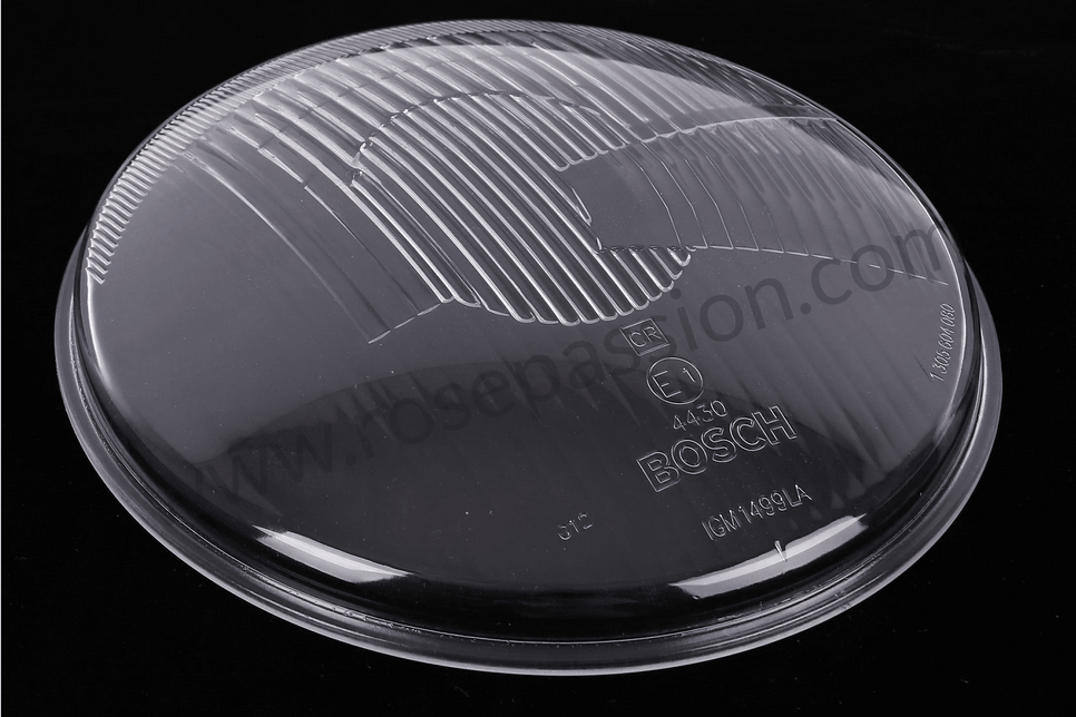 Bosch 4430 Porsche 356/911/912 Headlight Lens - Audette Collection ~ Porsche Lighting Restoration & BEST-IN-CLASS Porsche Parts