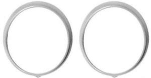 H4 External Primered Trim Rings - Pair, customizable finish.