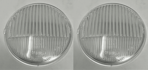 Hella 118 TTG Fog Light Lenses - Clear - NOS - Pair - Audette Collection ~ Porsche Lighting Restoration & BEST-IN-CLASS Porsche Parts