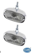 Load image into Gallery viewer, Hella OEM 128 Fog Lights SWB 911 (1960-1968) Pair with Chrome Finish