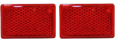LWB Rear Bumper Reflector, (1969-1973), No Bases - PAIR - Audette Collection ~ Porsche Lighting Restoration & BEST-IN-CLASS Porsche Parts